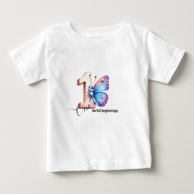 Camiseta Para Bebê First Birthday Celebration Tee for Toddlers (Frente)