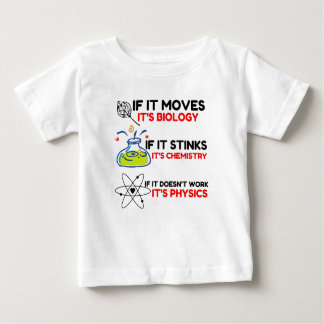 Camiseta Para Bebê FÍSICA DA QUÍMICA BIOLÓGICA DA Ciência