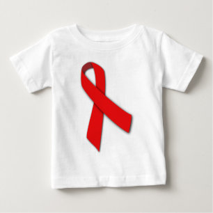 Camiseta Para Bebê Fita vermelha da solidariedade das pessoas que