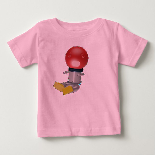 Camiseta Para Bebê FIZ, O Robô (Frente)