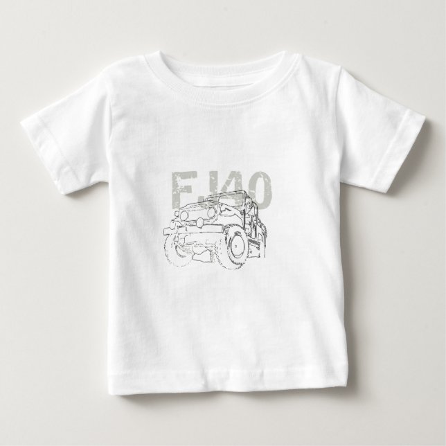 Camiseta Para Bebê FJ40 romano (Frente)