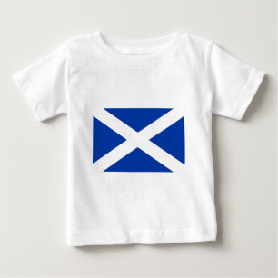 Camiseta Para Bebê Flag of Scotland Saltyre - High Quality Image