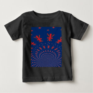 Camiseta Para Bebê flag.png da Nova Zelândia