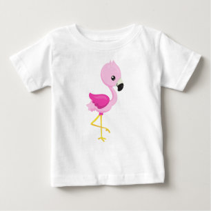 Camiseta Para Bebê Flamingo, Baby Flamingo, Flamingo Rosa, Bird