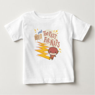 Camiseta Para Bebê Flash Chibi  Muito Rápido Para Soneca