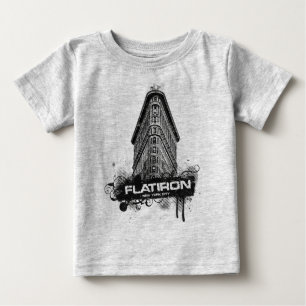 Camiseta Para Bebê Flatiron Building Nova Iorque Tee