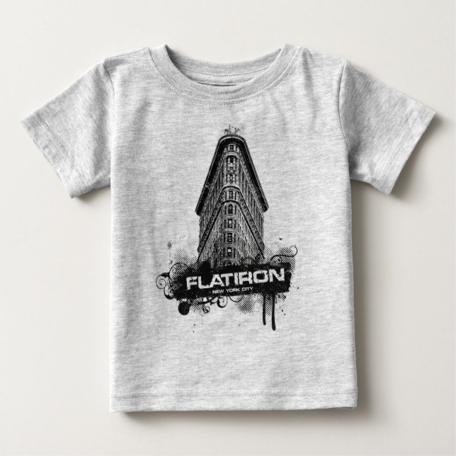 Camiseta Para Bebê Flatiron Building Nova Iorque Tee (Frente)