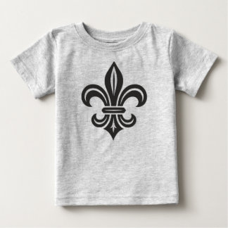 Camiseta Para Bebê "Fleur-de-lis Estilizado"