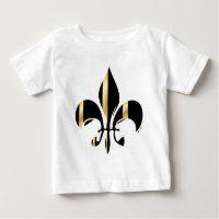 Fleur de Lis, preto e Dourado