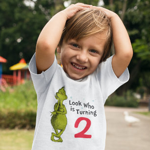 Camiseta Para Bebê Floco de Neve Grinch de Aniversário