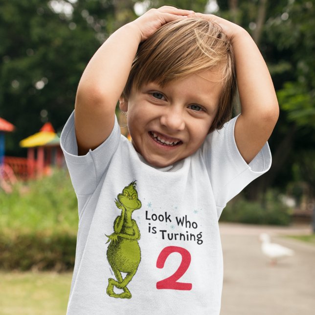Camiseta Para Bebê Floco de Neve Grinch de Aniversário (Criador carregado)
