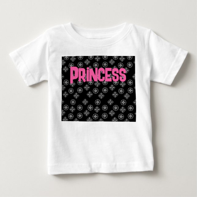 Camiseta Para Bebê Flocos de neve modernos do século médio (Frente)