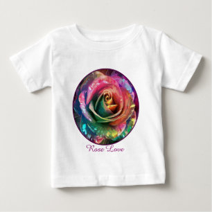 Camiseta Para Bebê Flor Celestial: Rosa de Alienígena