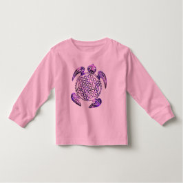 Camiseta Para Bebê Flor da Vida / Blume des Lebens - violeta da tarta