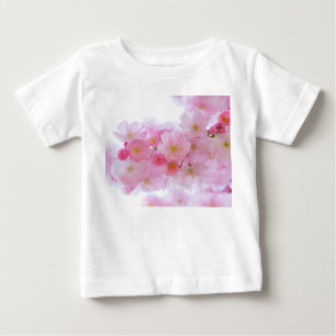 Camiseta Para Bebê Flor de árvore de cereja japonesa