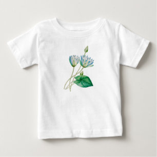 Camiseta Para Bebê Flor de Lótus Egípcia Vintage
