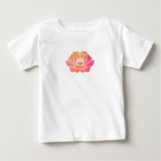 Camiseta Para Bebê flor de peônia
