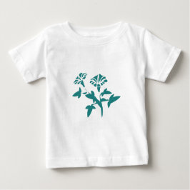 Camiseta Para Bebê Flor de Petúnia Estilizada