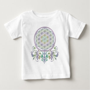 Camiseta Para Bebê Flor de Vida / Blume des Lebens - Ornamentos II