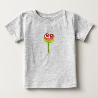 Camiseta Para Bebê flor do coração