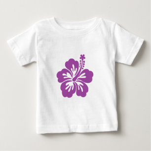 Camiseta Para Bebê flor do hibiscus aloha