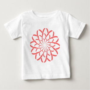 Camiseta Para Bebê Flor Geométrico 02