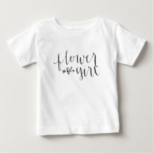 Camiseta Para Bebê Flor Girl