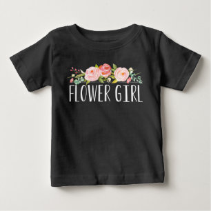 Camiseta Para Bebê Flor Girl Baby Tee   Bridesmaid