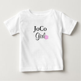 Camiseta Para Bebê Flor Rosa JoCo