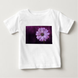 Camiseta Para Bebê Flor Roxa em Flor