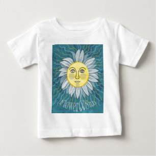 Camiseta Para Bebê Flor & Sol - Natureza