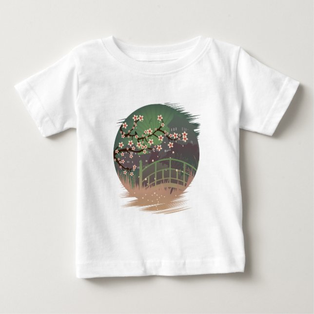 Camiseta Para Bebê Flor Sundown (Frente)