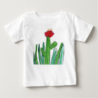 Flor vermelha na grama