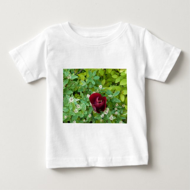 Camiseta Para Bebê Floral (Frente)