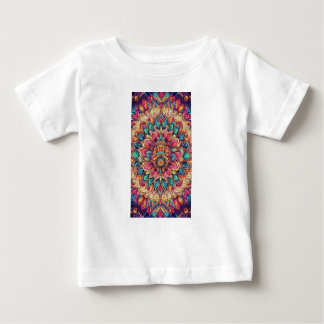 Camiseta Para Bebê floral de cor doce
