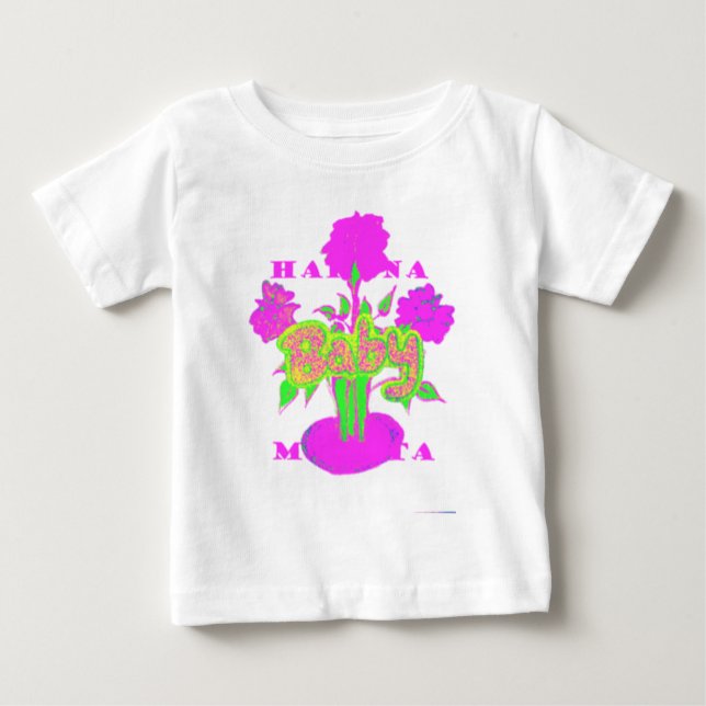Camiseta Para Bebê Floral Inspiracional Belo e Incrível Bebê (Frente)