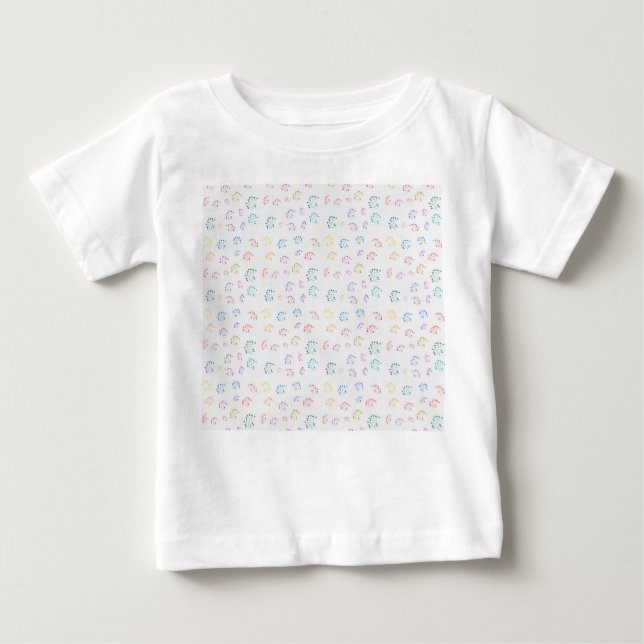 Camiseta Para Bebê Floral Pattern clothing’s line  (Frente)