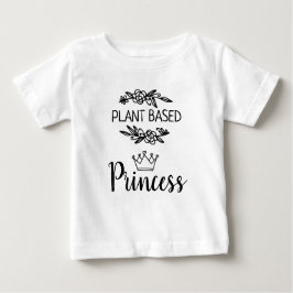Camiseta Para Bebê Floral princesa de vegan, com base em planta, com 