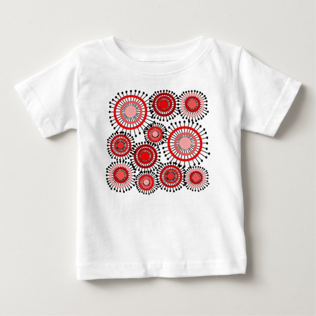 Camiseta Para Bebê Flores (Frente)