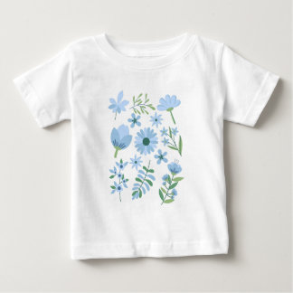 Camiseta Para Bebê Flores