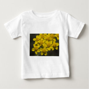 Camiseta Para Bebê Flores Amarelas