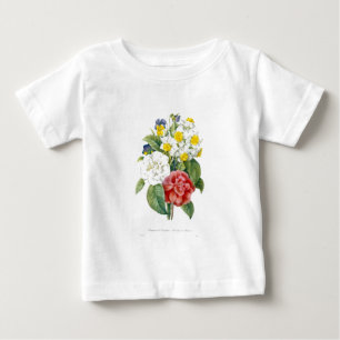 Camiseta Para Bebê flores botânicas coloridas vintage por Redoute.