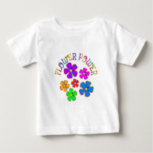 Camiseta Para Bebê Flores de desvio de energia do ventilador