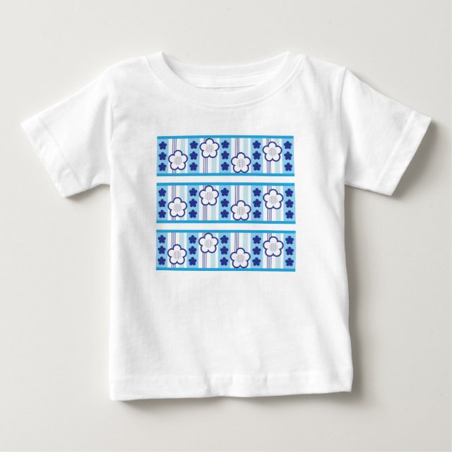 Camiseta Para Bebê Flores do inverno (Frente)