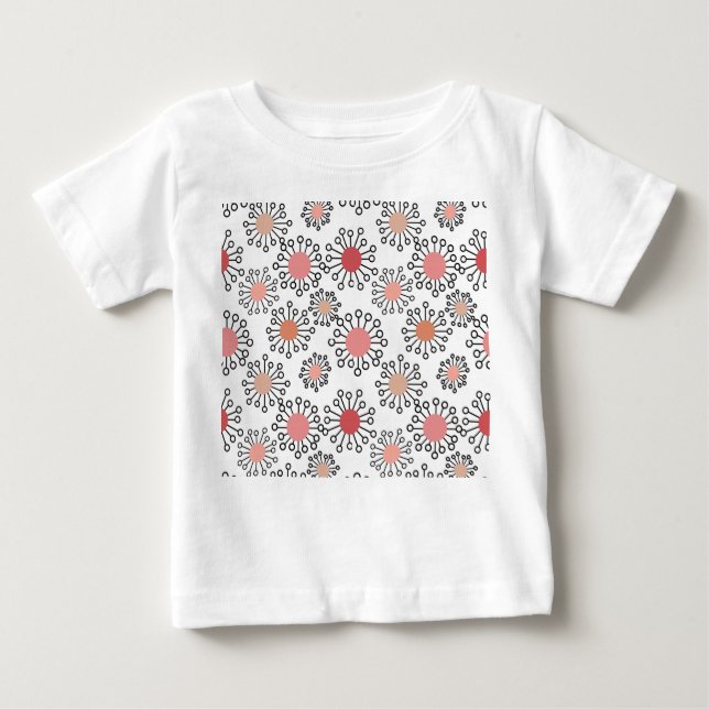 Camiseta Para Bebê Flores MCM (Frente)