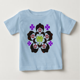 Camiseta Para Bebê flores tantalizantes