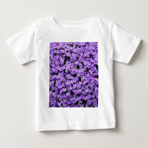 Camiseta Para Bebê Flores Violetas