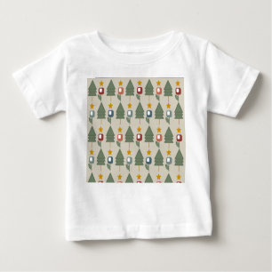 Camiseta Para Bebê Floresta Scandi