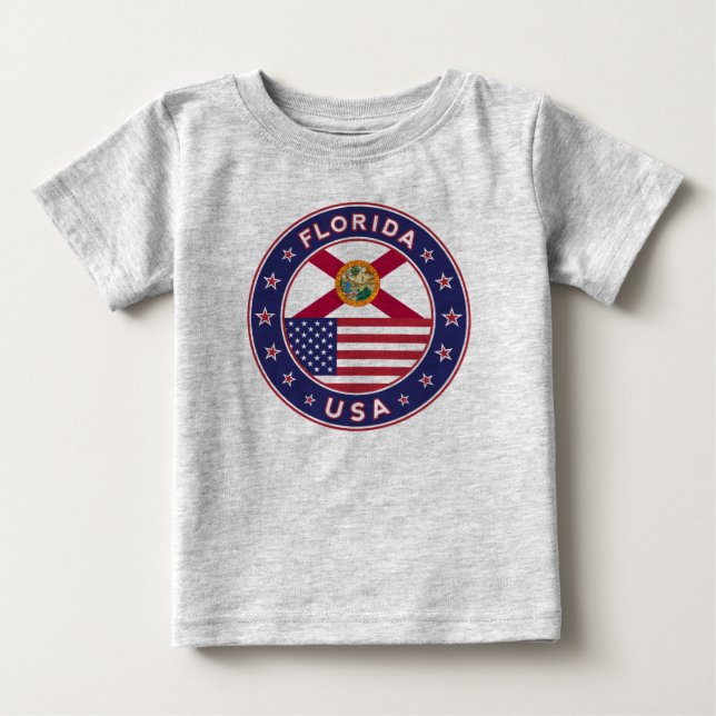 Camiseta Para Bebê Flórida (Frente)