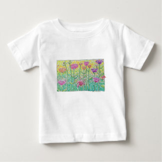 Camiseta Para Bebê Flower Field